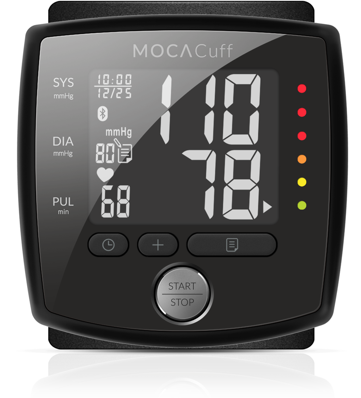 MOCACuff Automatic Blood Pressure Monitor Wrist Cuff w/Bluetooth App