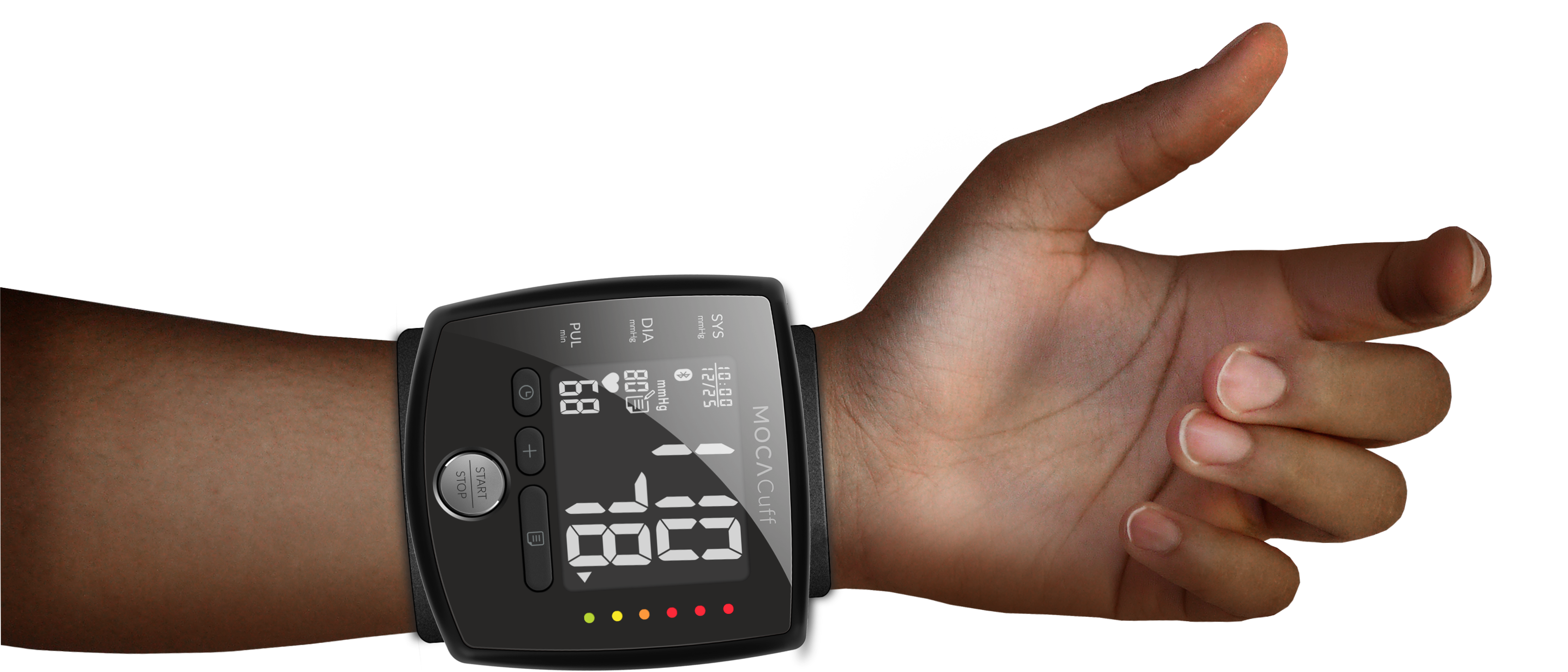 MOCACuff Bluetooth Blood Pressure Monitor Wrist, Fully Automatic